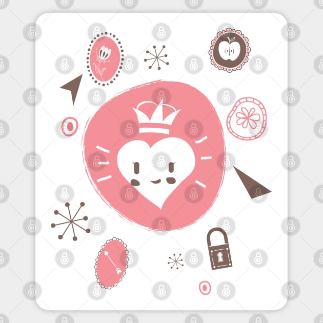 Queen Love Sticker by aglomeradesign